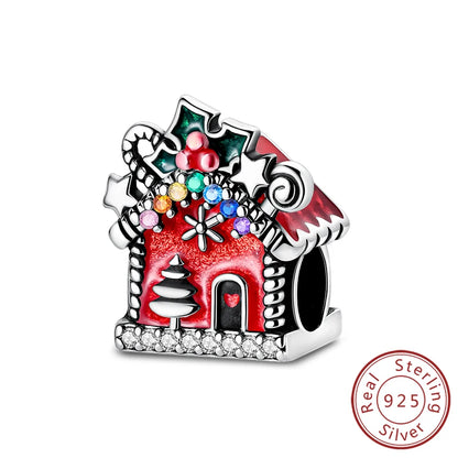 Charms de plata de ley 925 para pulsera · Animales y flores