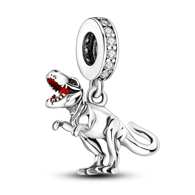 Charms de plata de ley 925 para pulsera · Animales, corazones y árbol de la vida