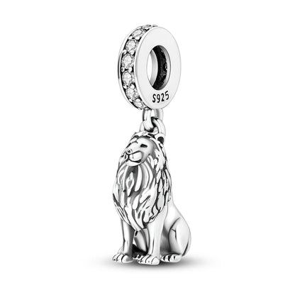 Charms de plata de ley 925 para pulsera · Animales, corazones y árbol de la vida