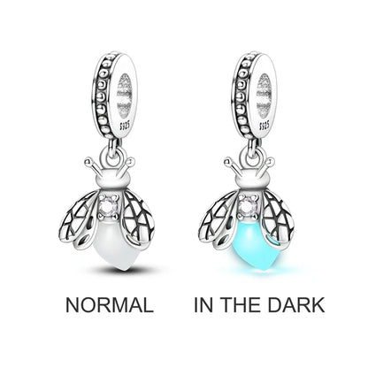 Charms de plata de ley 925 para pulsera · Animales, corazones y árbol de la vida