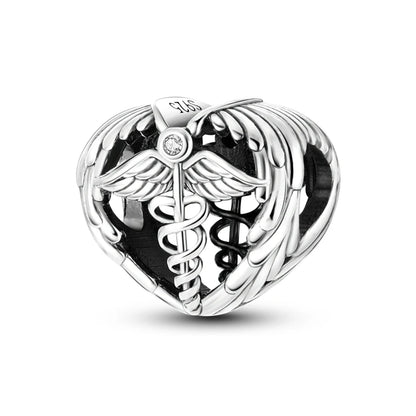 Charms de plata de ley 925 para pulsera · Animales, corazones y árbol de la vida