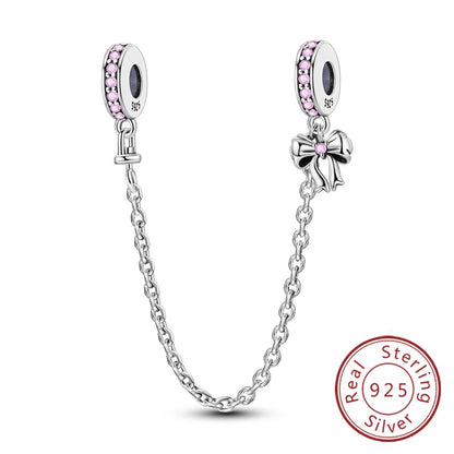 Charms de plata de ley 925 para pulsera · Corazones y familia