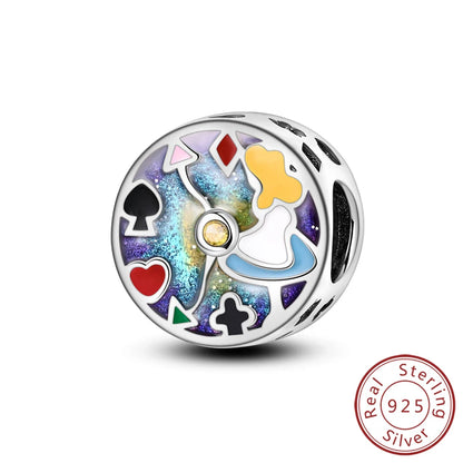 Charms de plata de ley 925 para pulsera · Animales y flores