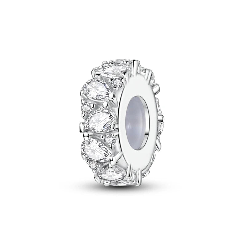 Charms de plata de ley 925 para pulsera · Animales, corazones y árbol de la vida