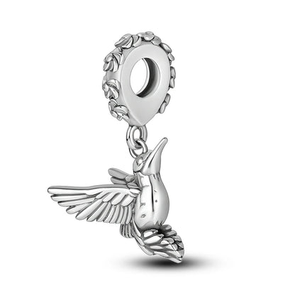 Charms de plata de ley 925 para pulsera · Animales, corazones y árbol de la vida
