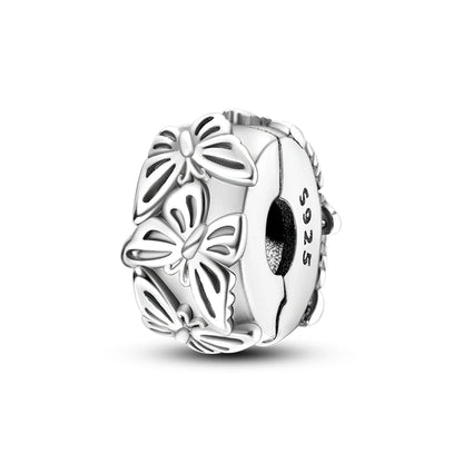Charms de plata de ley 925 para pulsera · Animales, corazones y árbol de la vida