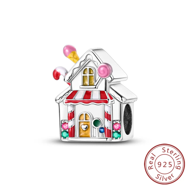 Charms de plata de ley 925 para pulsera · Animales y flores
