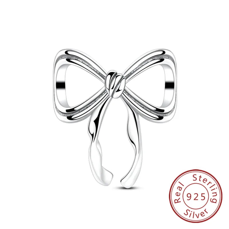 Charms de plata de ley 925 para pulsera · Animales y flores