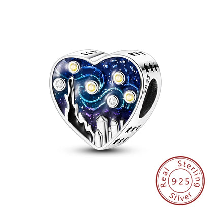 Charms de plata de ley 925 para pulsera · Animales y flores