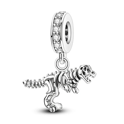 Charms de plata de ley 925 para pulsera · Animales, corazones y árbol de la vida