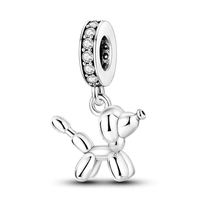 Charms de plata de ley 925 para pulsera · Animales, corazones y árbol de la vida